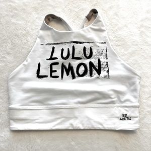 Lululemon High Neck Longline Bra, *Ed Curtis, *Medium support B-D, Size 8